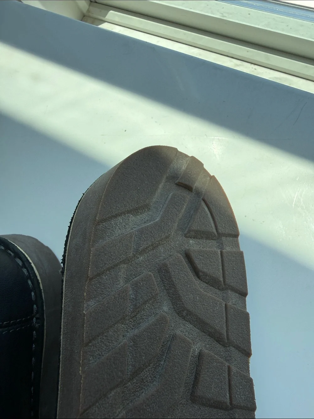 L.L. Bean Black Leather Slip-On Loafers